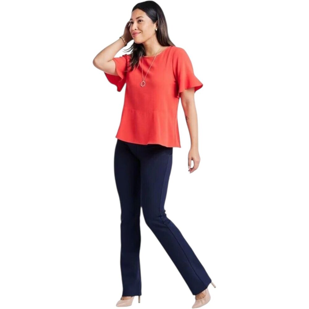 Betabrand 6 pocket Blue Yoga Dress Pants Women’s Medium